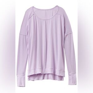 Athleta Light Purple Long Sleeve Top